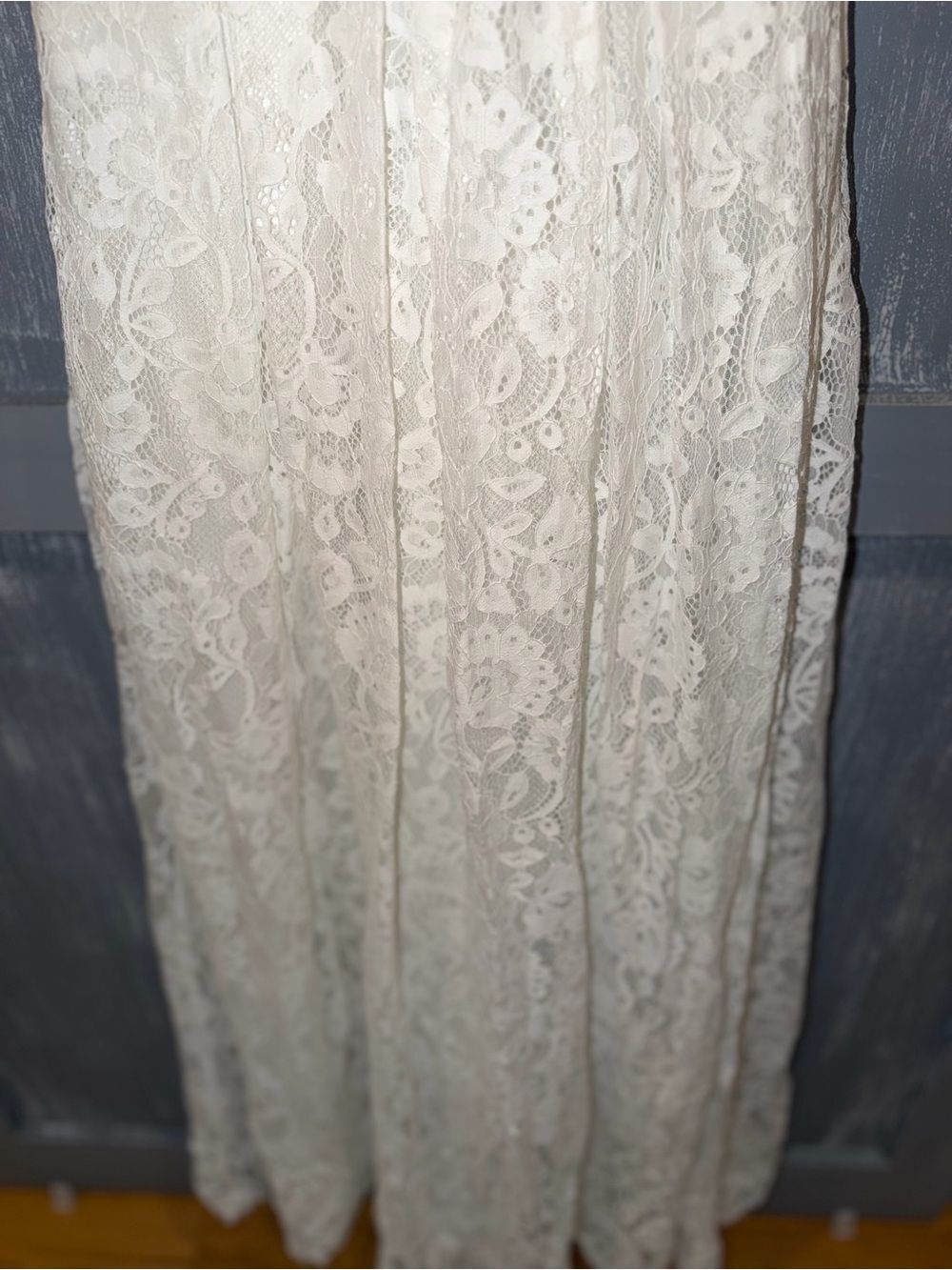 ASOS Edition White Lace Maxi Wedding Bridal Dress US 6 NWOT - Picture 6 of 8